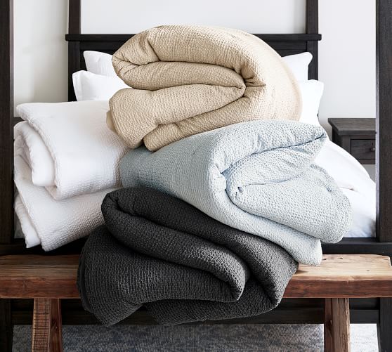 Vintage Washed Cotton/Linen Comforter Pottery Barn