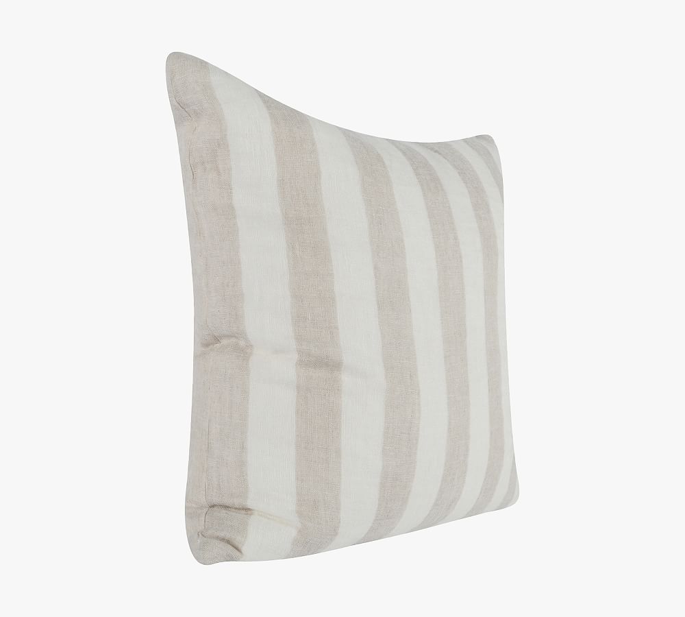 Lita Linen Striped Throw Pillow Cover Pottery Barn