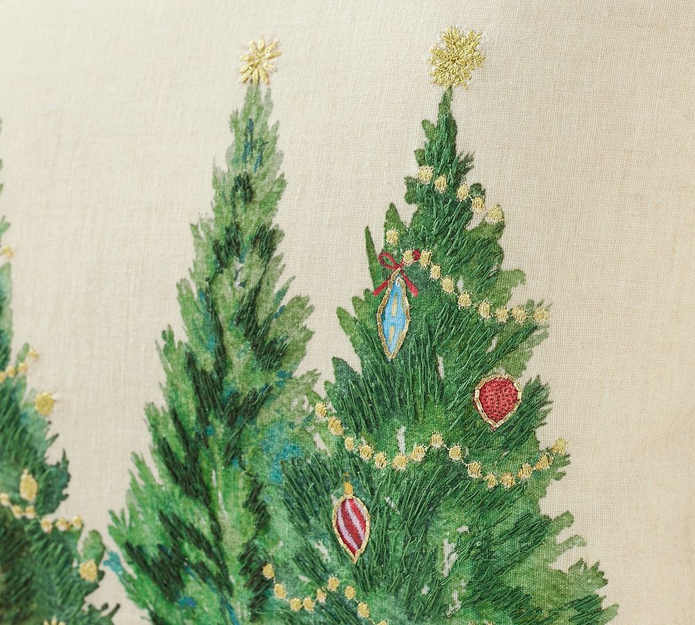 Christmas in the Country Lumbar Throw Pillow Cover Pottery Barn