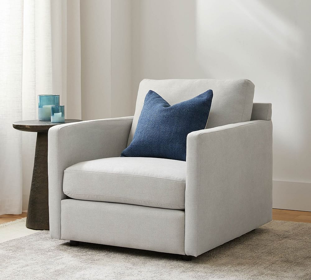 Pacifica Square Arm Upholstered Armchair | Pottery Barn