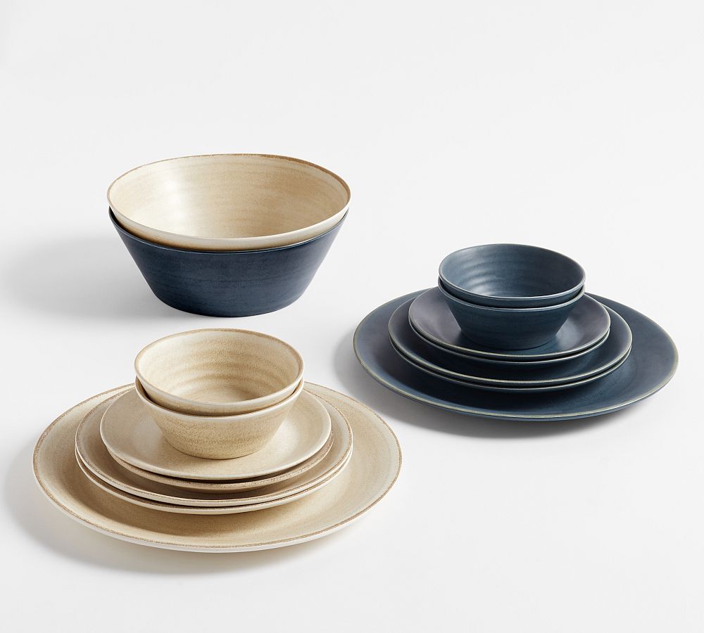 Larkin Melamine Dinnerware Collection Pottery Barn