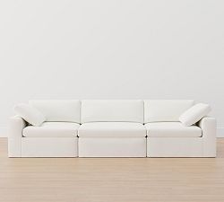 Dream Square Wide Arm Slipcovered Modular Sofa