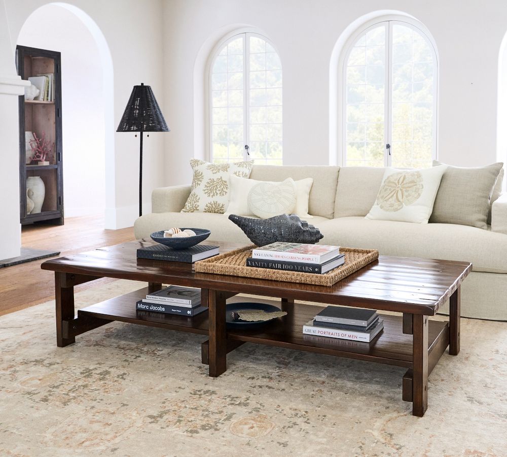 Auburn Rectangular Grand Coffee Table Pottery Barn