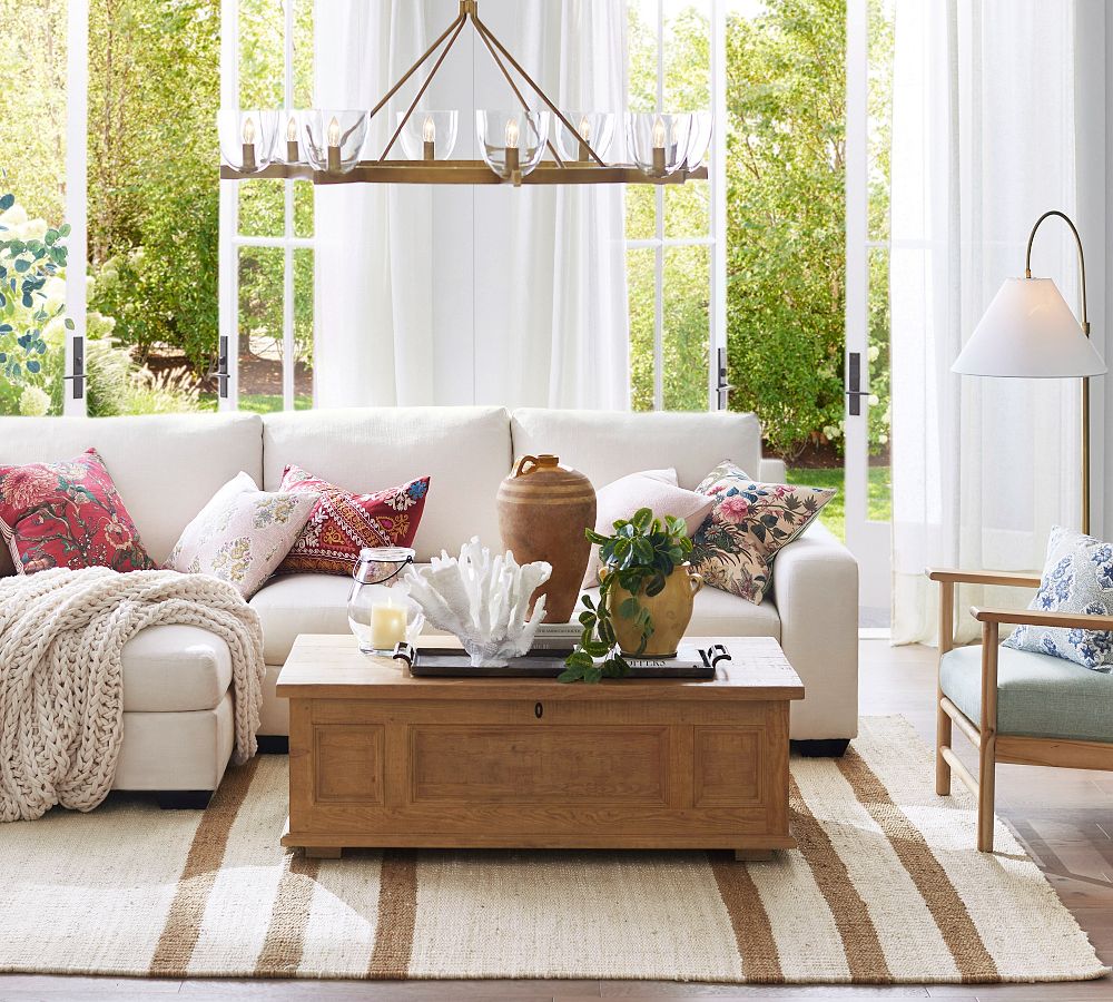 Heritage Farmhouse Reclaimed Wood Trunk Pottery Barn