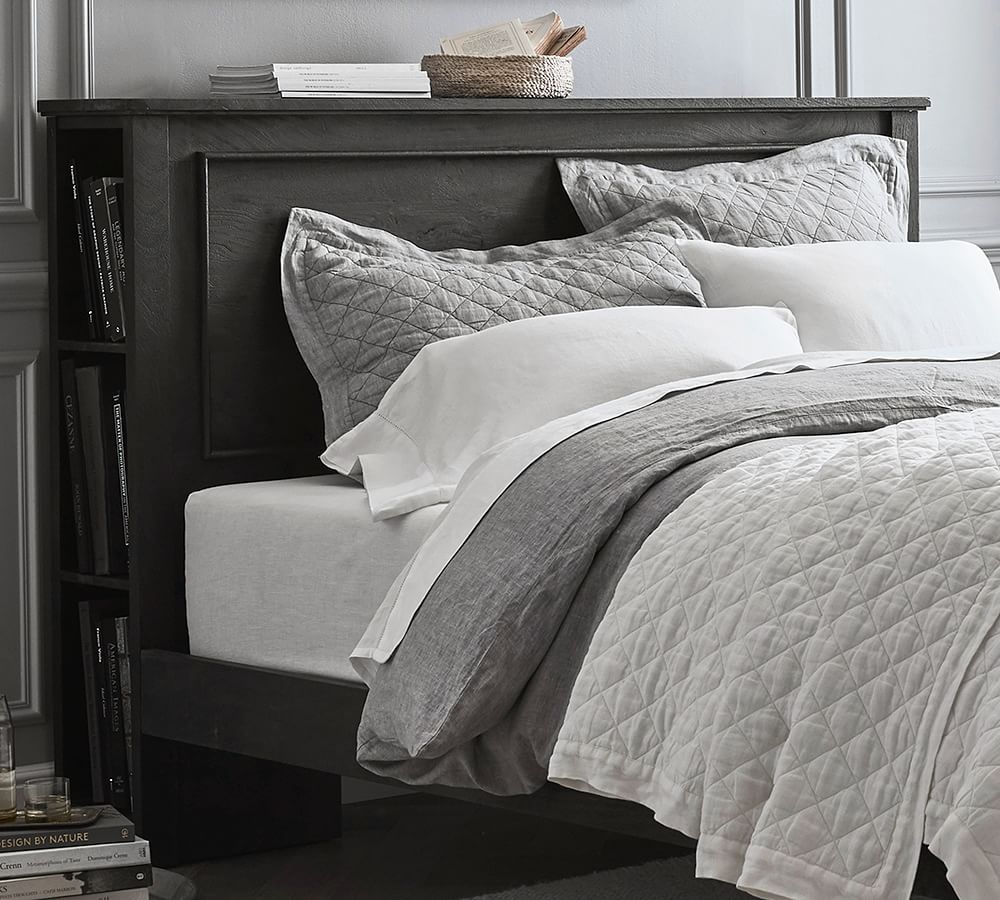 Astoria Storage Headboard & Platform Bed Pottery Barn
