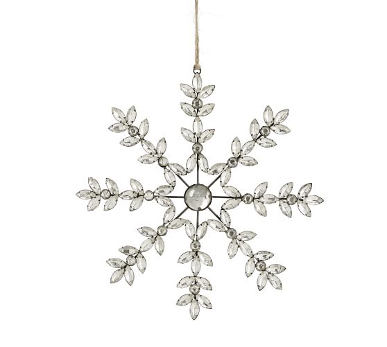 Jeweled Snowflake Ornament | Pottery Barn