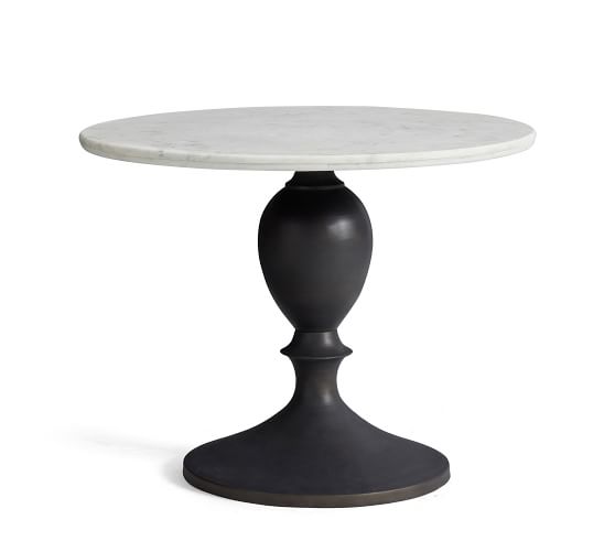 Chapman Round Marble Pedestal Dining Table | Pottery Barn