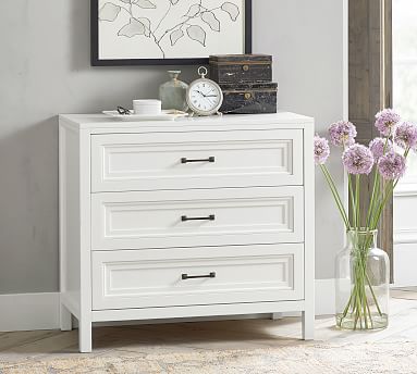 pottery barn 3 drawer nightstand