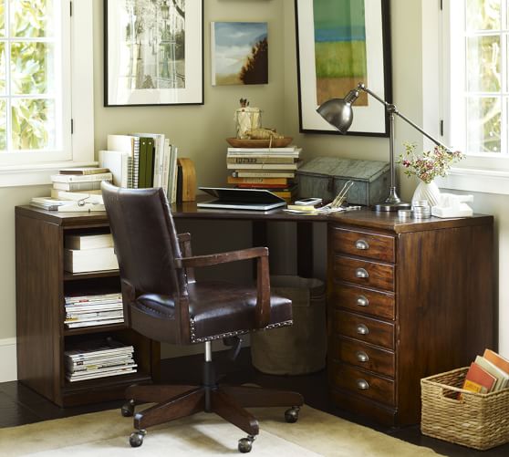 pottery barn corner desks