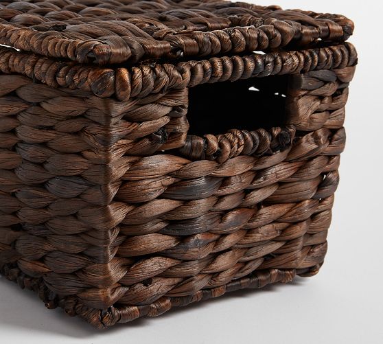 Raleigh Handwoven Seagrass Lidded Baskets Pottery Barn