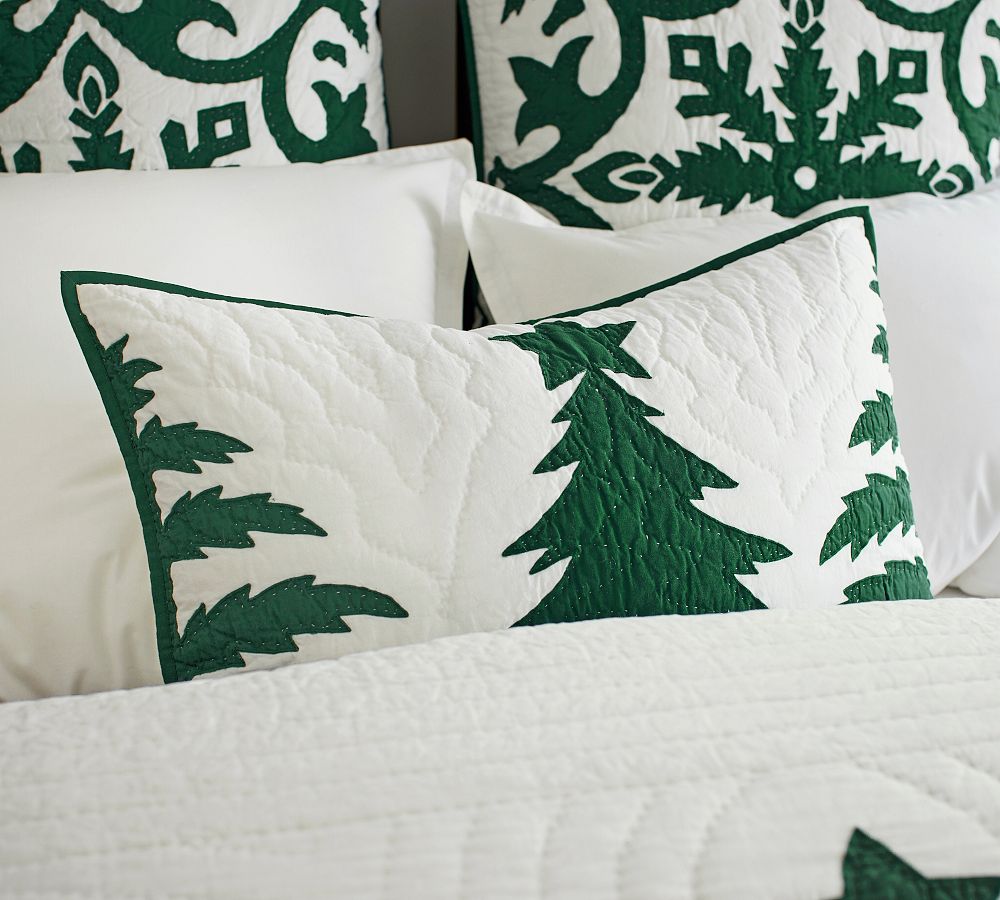 Eve Applique Quilted Sham Pottery Barn