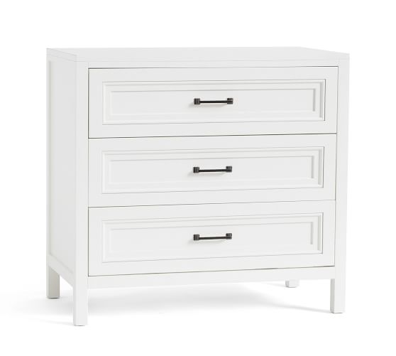 pottery barn 3 drawer nightstand