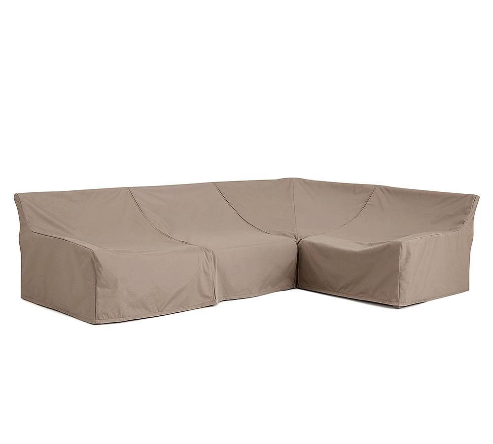 Indio CustomFit Outdoor Covers Sectional Set Pottery Barn