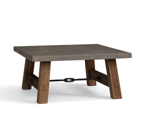 Abbott Concrete Square Coffee Table, 40