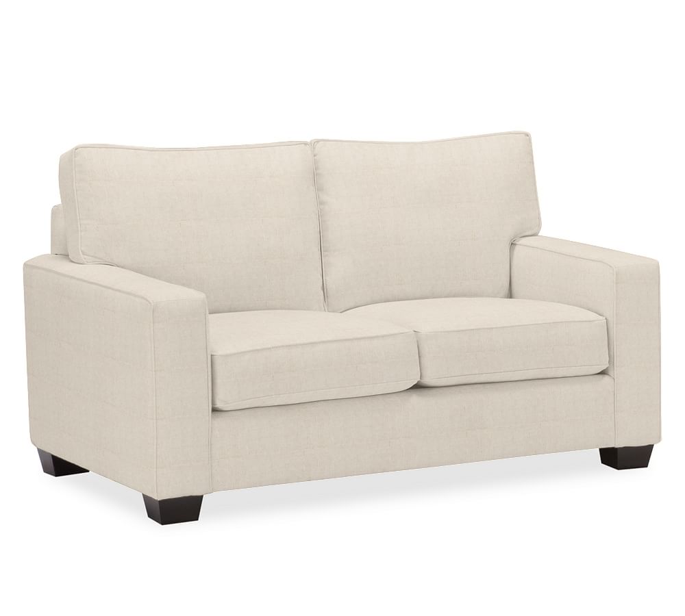 PB Comfort Square Arm Upholstered Loveseat 62