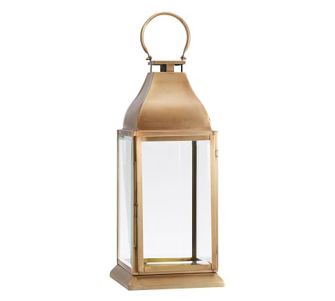 Chester Brushed Lantern, Brass - Small - 21