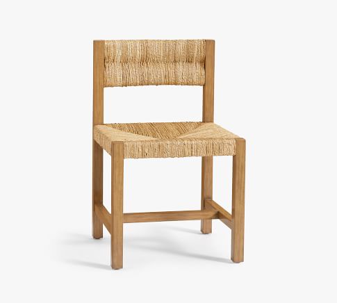 Malibu Woven Dining Chair, Honey