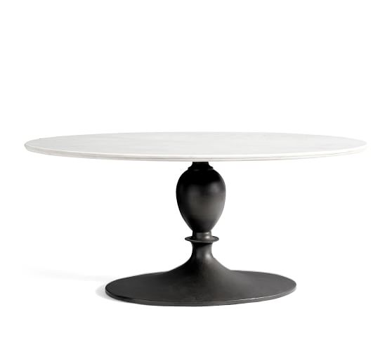 white oval marble coffee table