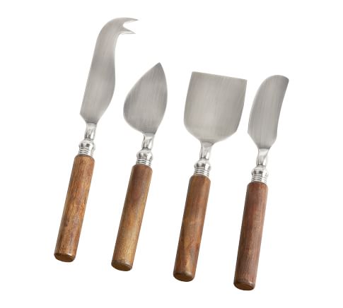 Chateau Wood Handled Cheese Knives, Set of 4