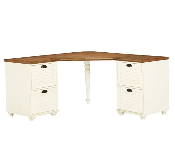 pottery barn whitney corner desk hutch