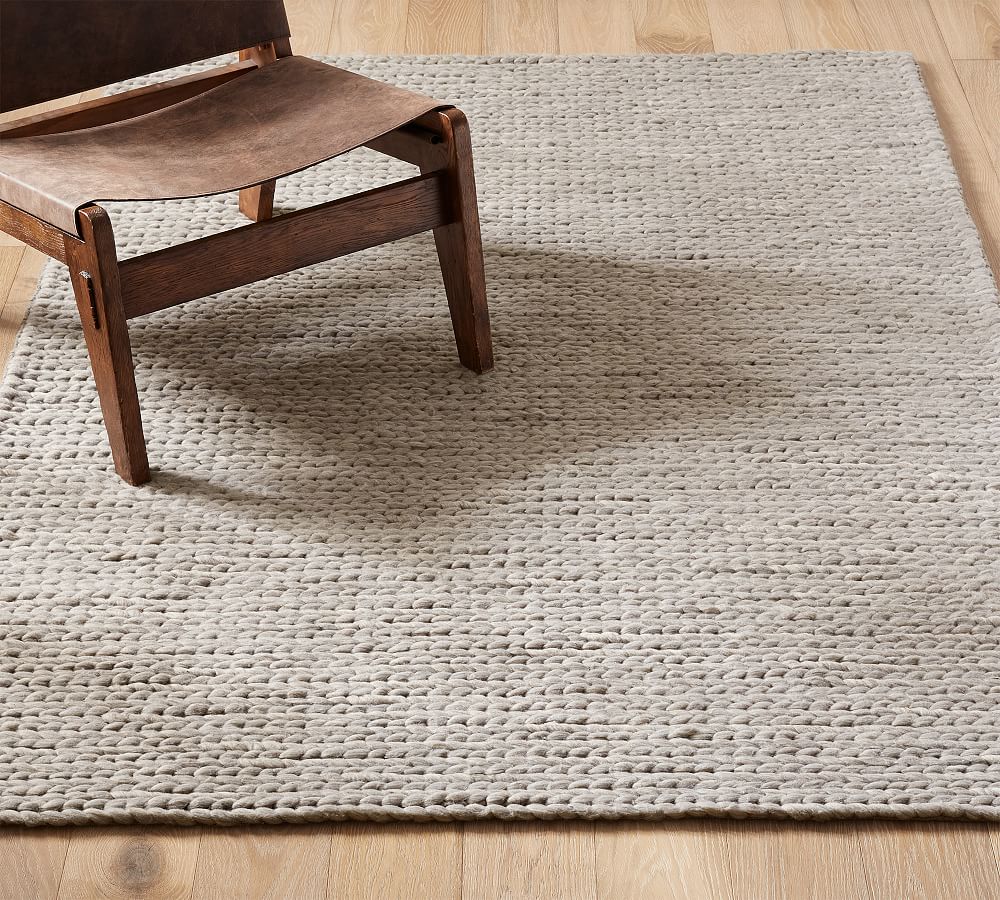 Chunky Knit Sweater Performance Outdoor Rug Pottery Barn