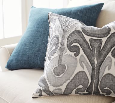Kenmare Ikat Embroidered Decorative Pillow Covers | Pottery Barn