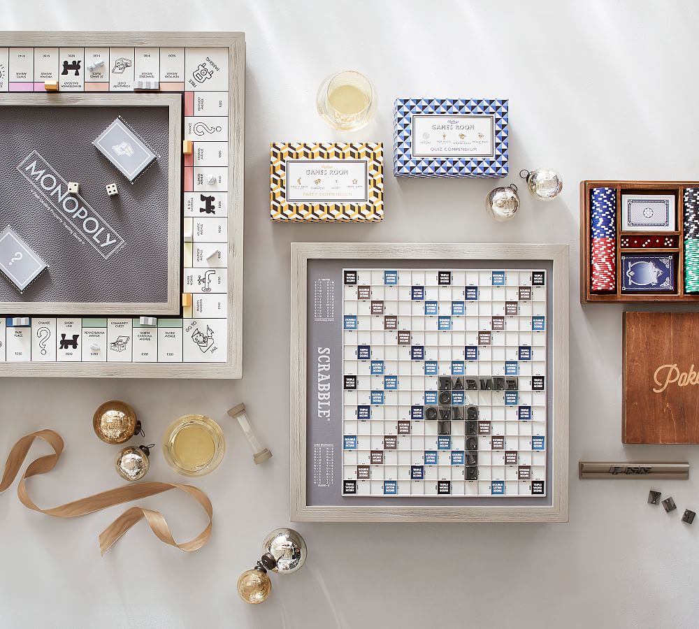 Wooden Monopoly Board Game Luxury Edition Pottery Barn