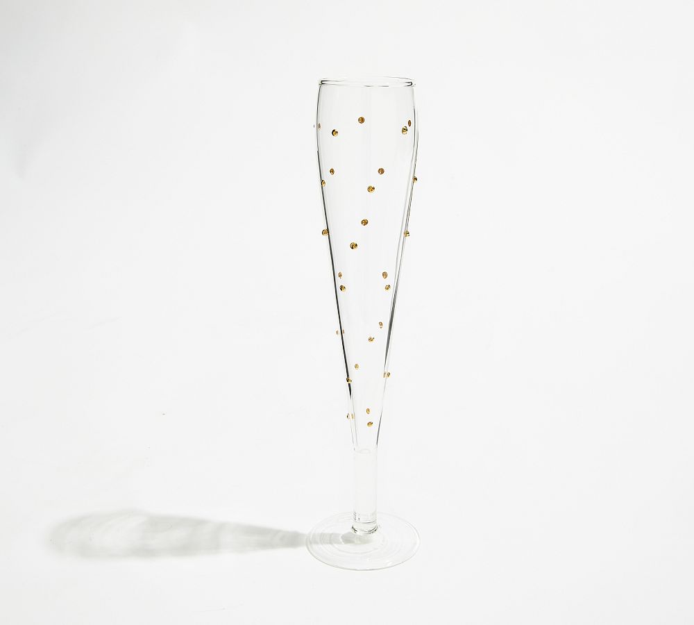 Confetti Celebration Flutes Set of 4 Pottery Barn