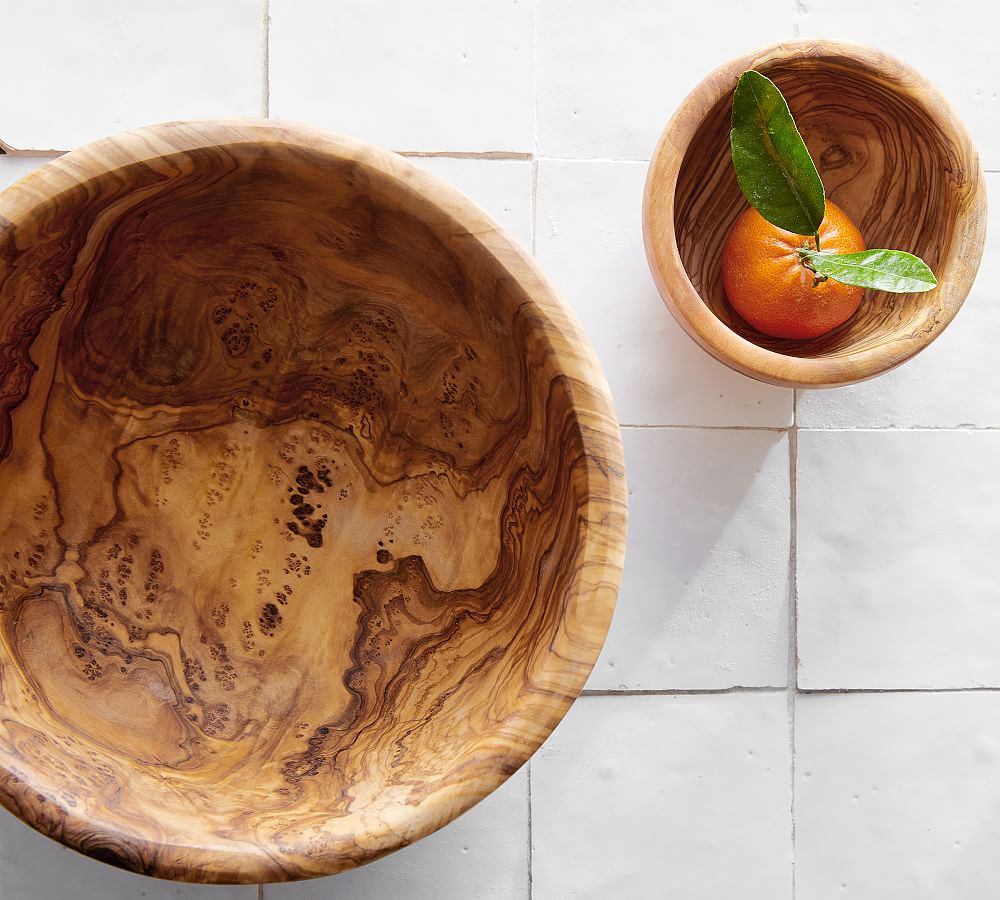 Olive Wood Salad Bowl Pottery Barn