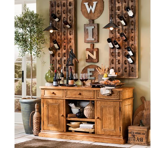 pottery barn wine table