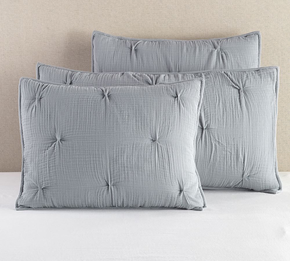 Soft Cotton Handcrafted Quilted Sham Pottery Barn