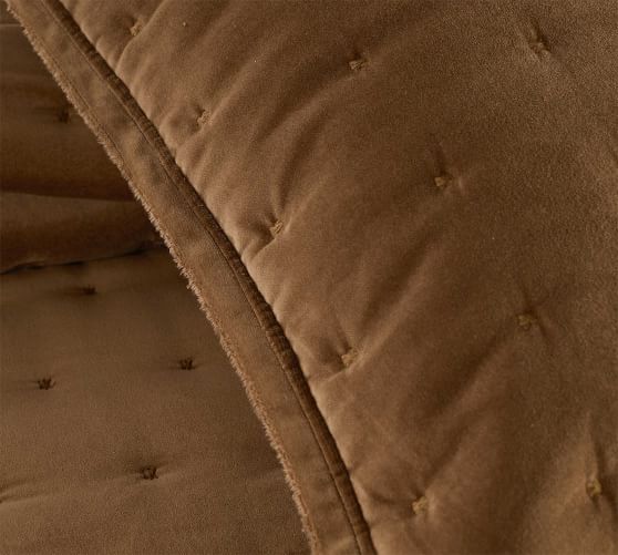 Velvet Tufted Quilt Pottery Barn