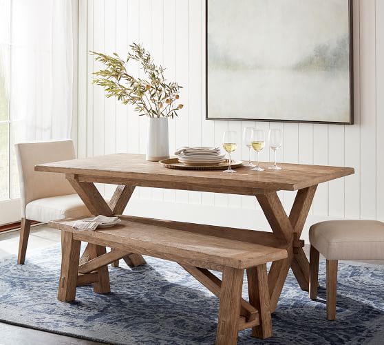 pottery barn rustic table