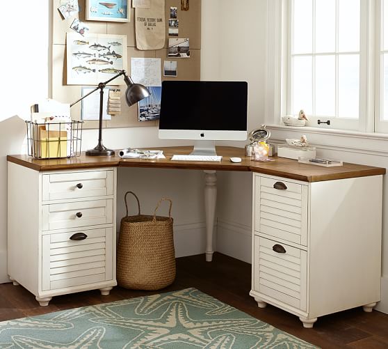 pottery barn printer's corner desk