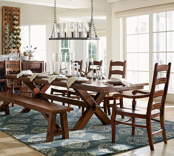 Toscana Extending Dining Table | Pottery Barn Toscana Extending Dining Table
