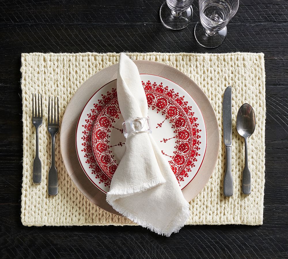Handwoven Jute Placemats Pottery Barn