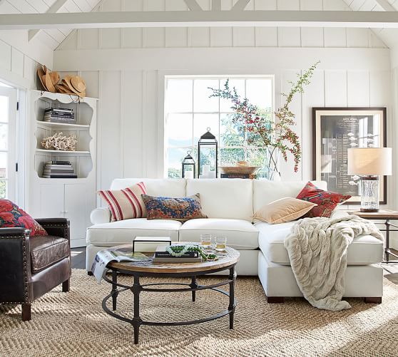 Parquet Round Reclaimed Wood Coffee Table | Pottery Barn