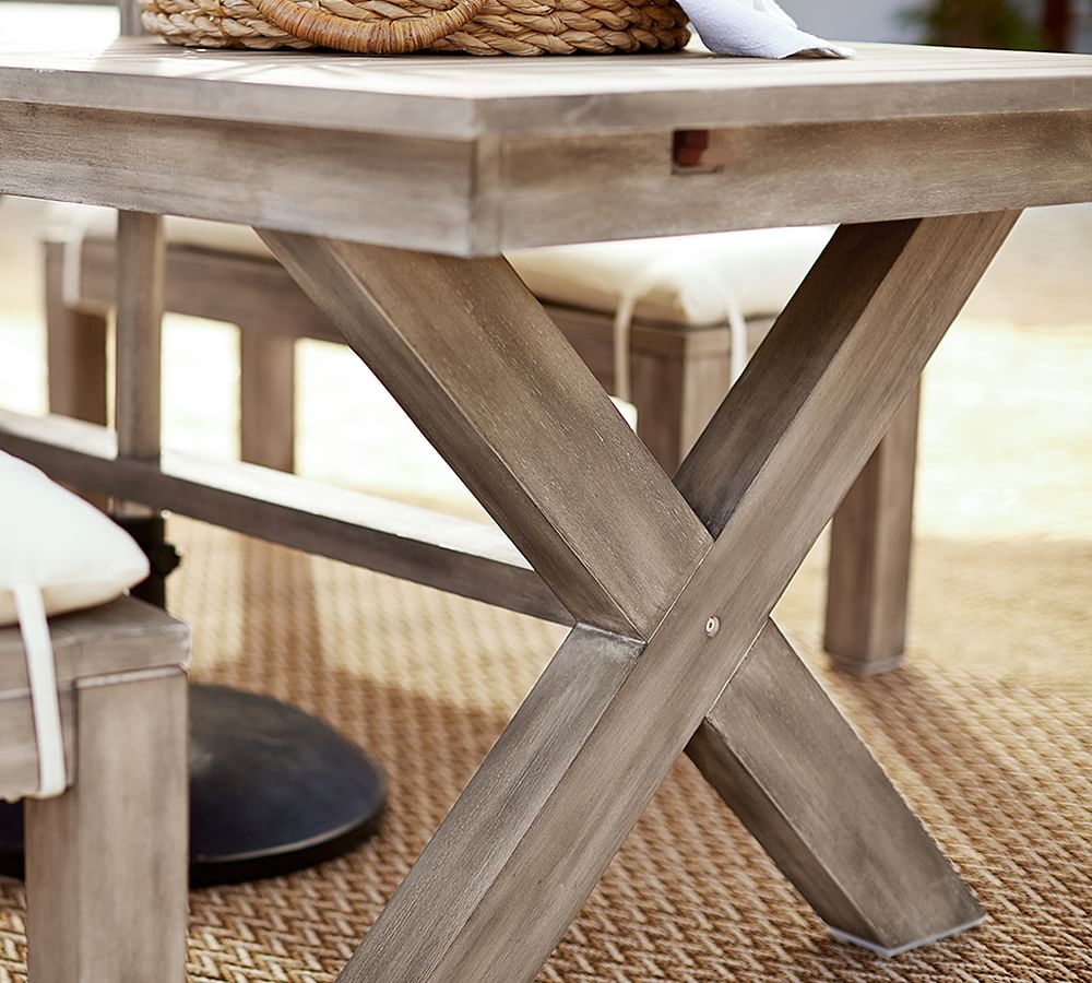 Indio FSC® Eucalyptus XBase Extending Dining Table + Chair Dining Set