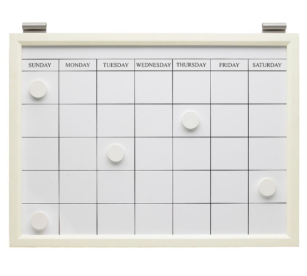 Daily Organization System - Magnetic Whiteboard Calendar | Pottery Barn
