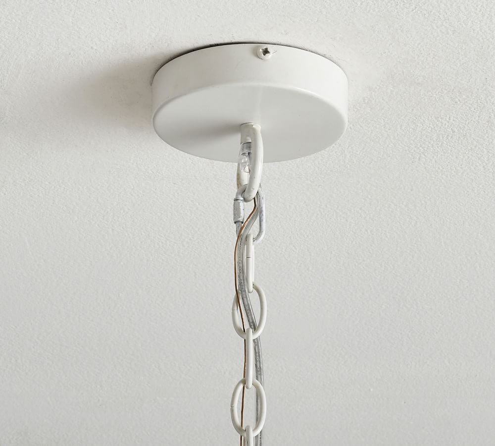 OPEN BOX Bristol Wood Bead Chandelier Pottery Barn