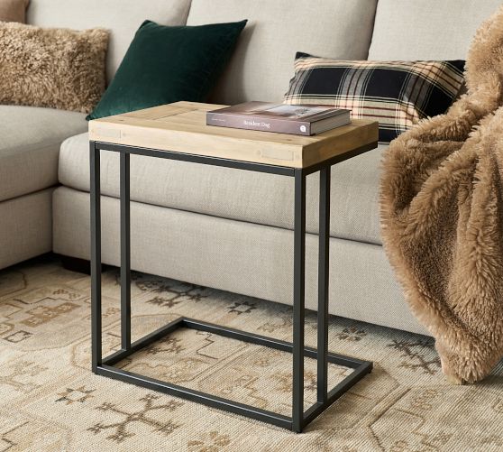 pottery barn malcolm end table