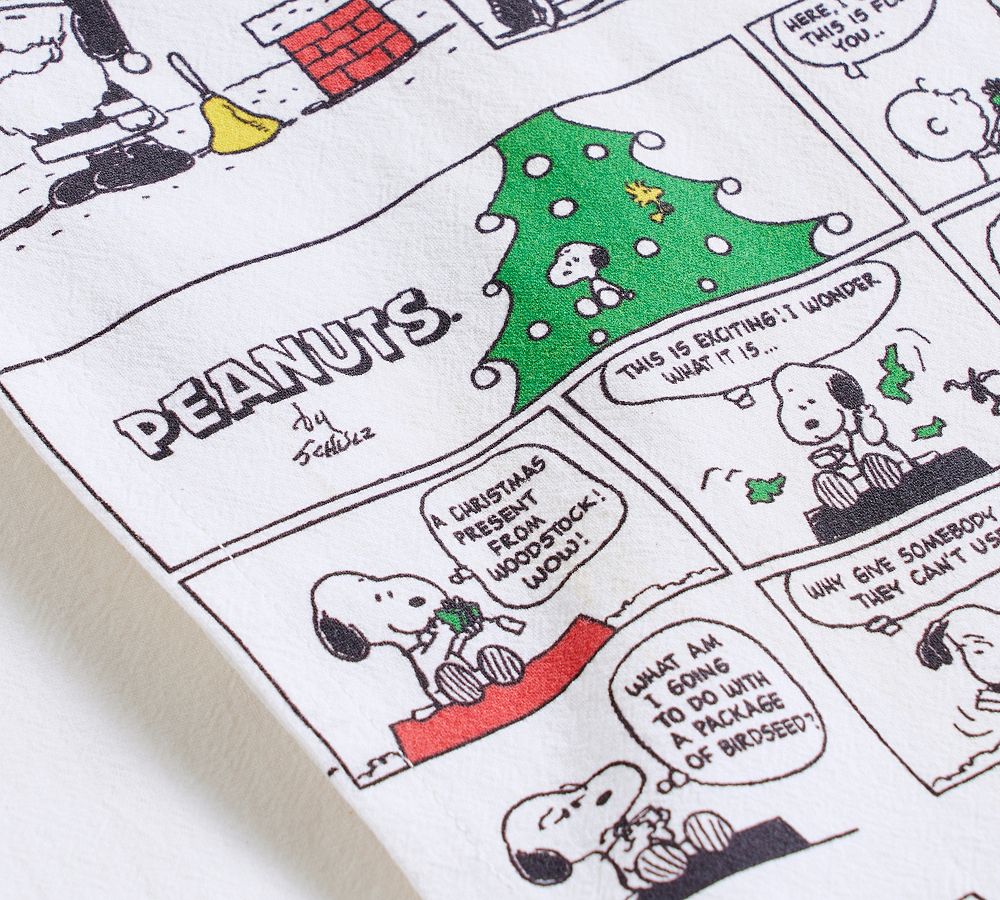 Peanuts™ Holiday Cotton Tea Towels Set of 2 Pottery Barn