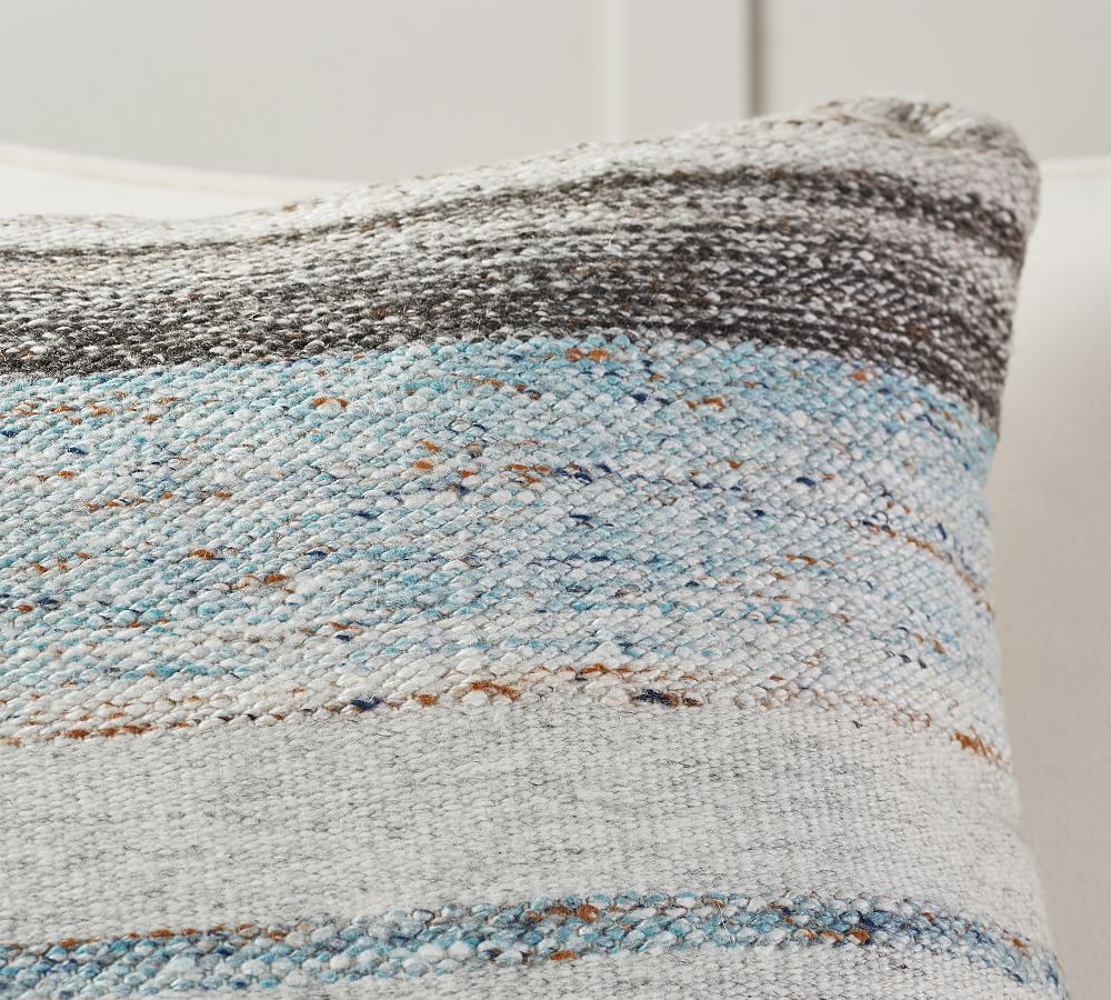 Coastal Horizon Blue Outdoor Pillow Set Pottery Barn