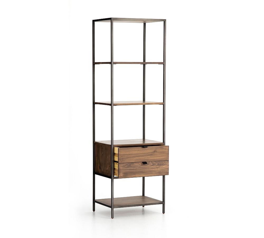 Graham Open Bookcase with Drawers | Pottery Barn