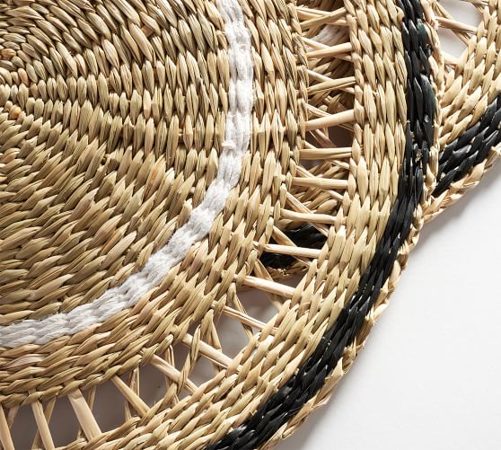 Woven Seagrass Placemats with Holder Set of 6 Pottery Barn