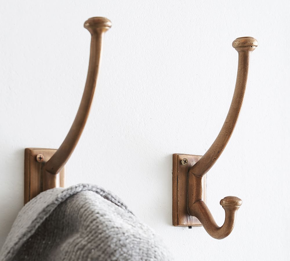 Pitted Metal Wall Hook | Pottery Barn