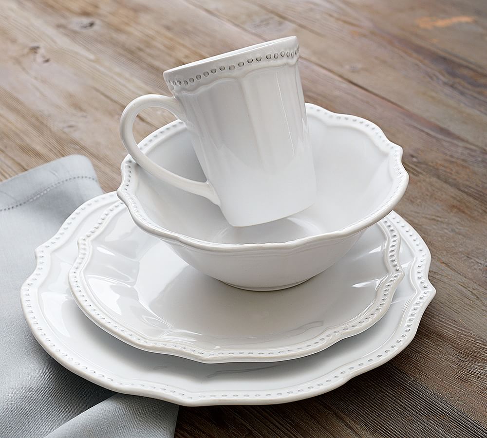 Leila 16Piece Dinnerware Set Pottery Barn