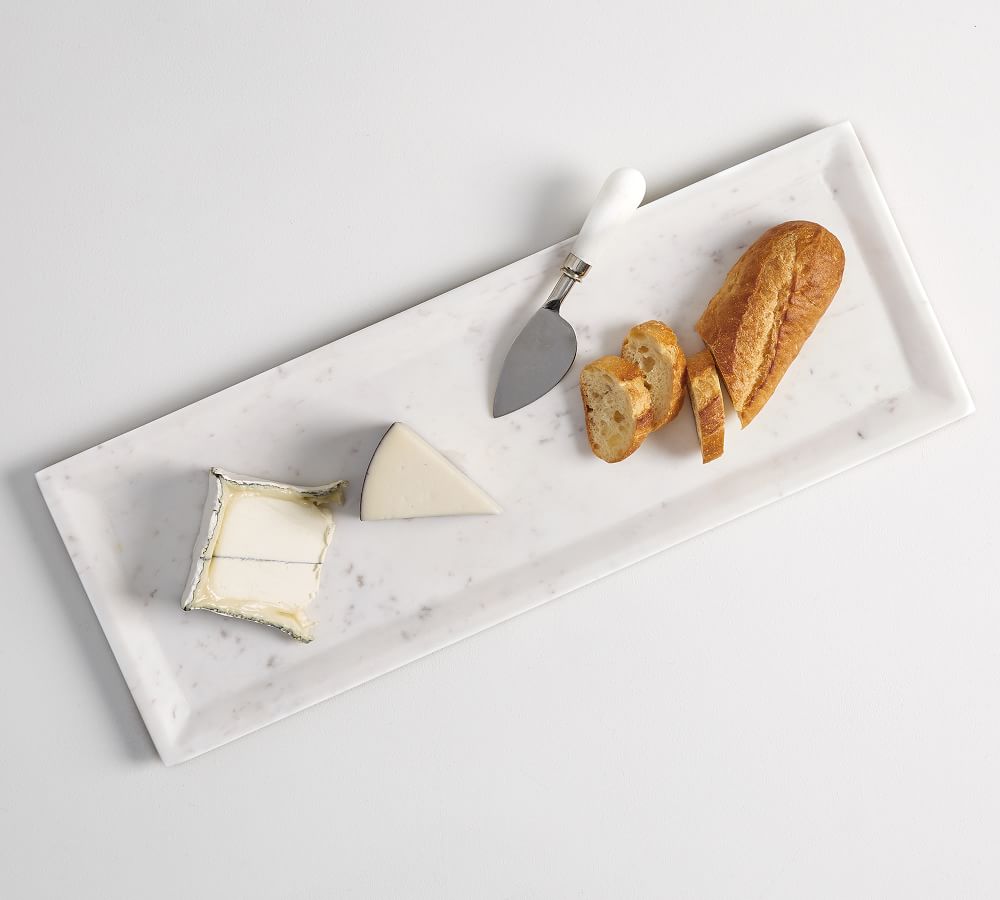 White Marble Cheese & Charcuterie Board
