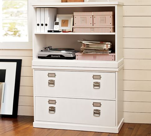 pottery barn bedford file cabinet black