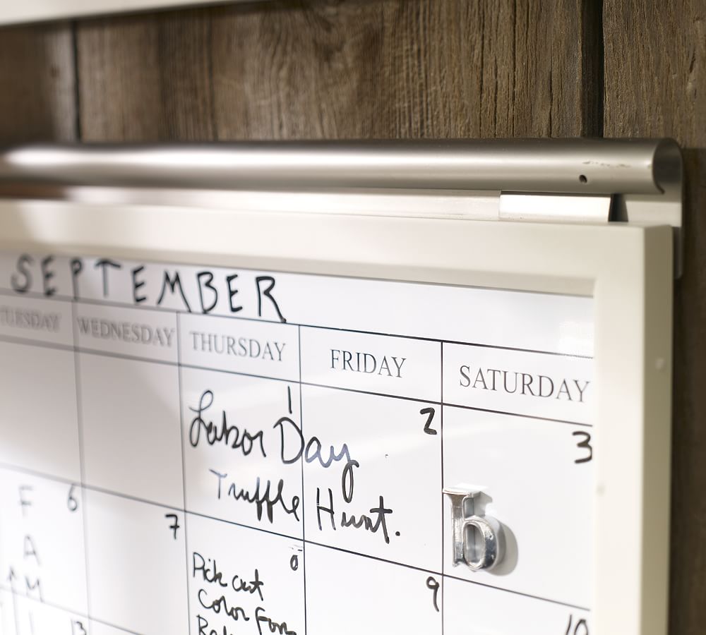 Daily Organization System - Magnetic Whiteboard Calendar | Pottery Barn